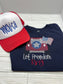 ‘Merica Embroidered Trucker Hat – Adjustable Red White & Blue Foam Front Cap | Patriotic Summer Hat